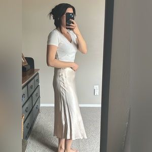 H&M silk maxi skirt
